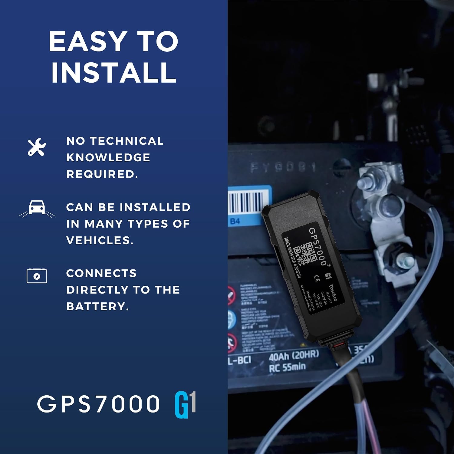 GPS7000 Hidden GPS Tracker for Vehicles – 12 Months Service Included 4G Real-Time Car GPS Tracker, Optional Subscription, Mini Undetectable Vehicle GPS Tracker for Cars & Trucks - Image 4