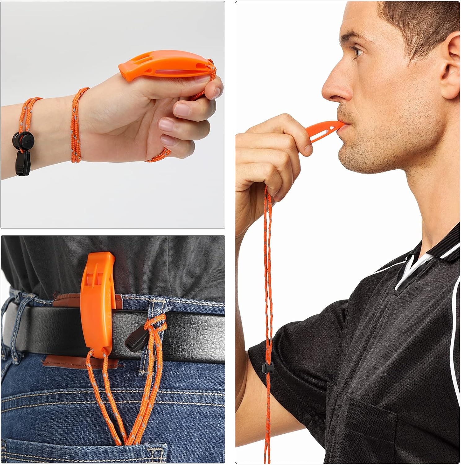 Whistle, Super Loud Emergency Whistle with Lanyard, Ideal for Boating, Swimming, Kayaking, Water Survival, Hiking, Camping - Image 4
